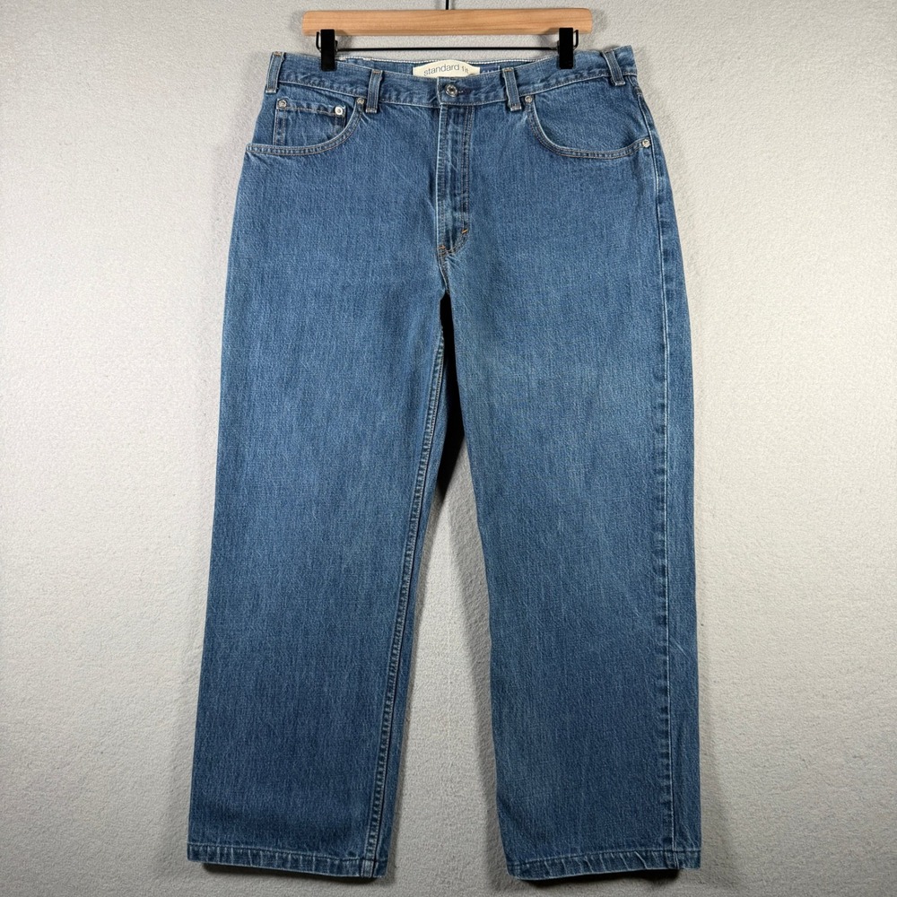 Vintage Gap Standard Fit Jeans Mens 34x26 Blue Medium Wash Made in USA 2001